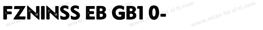 FZNINSS EB GB1 0字体转换